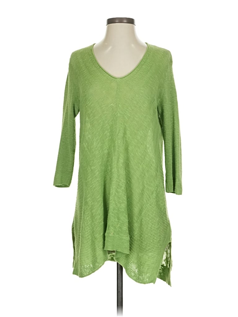 Pre-owned Jjill Pullover Sweater In Green