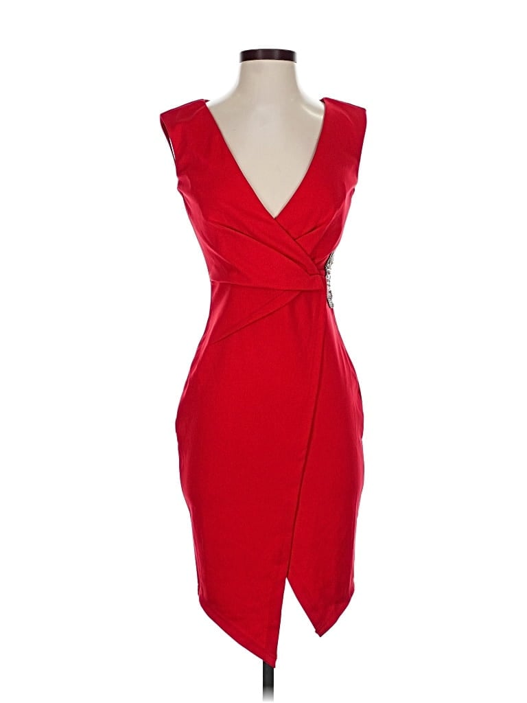 Pre-owned Little Mistress Cocktail Dress In Red