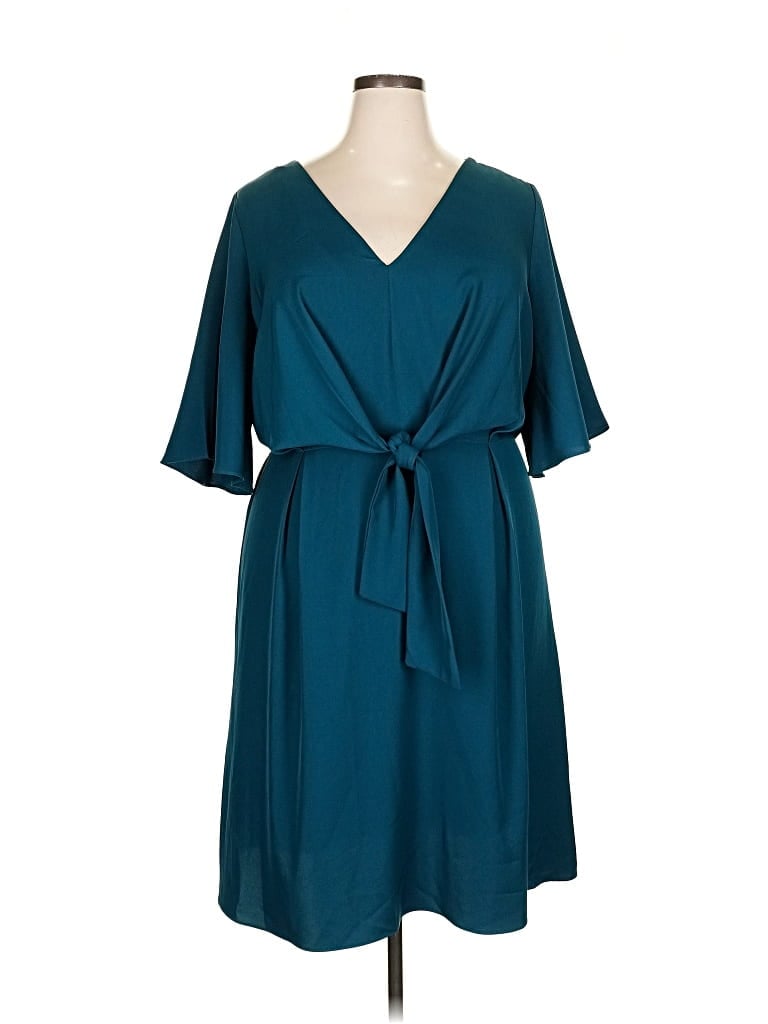 Pre-owned City Chic Casual Dress In Blue
