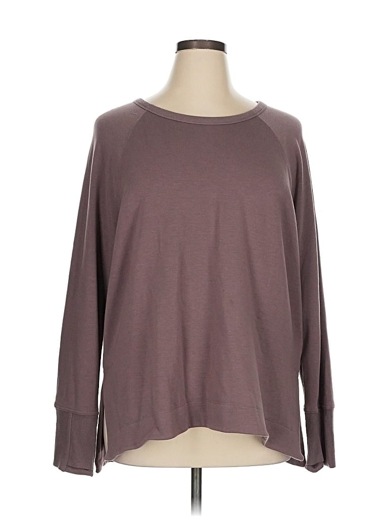 Pre-owned Athleta Pullover Sweater In Brown