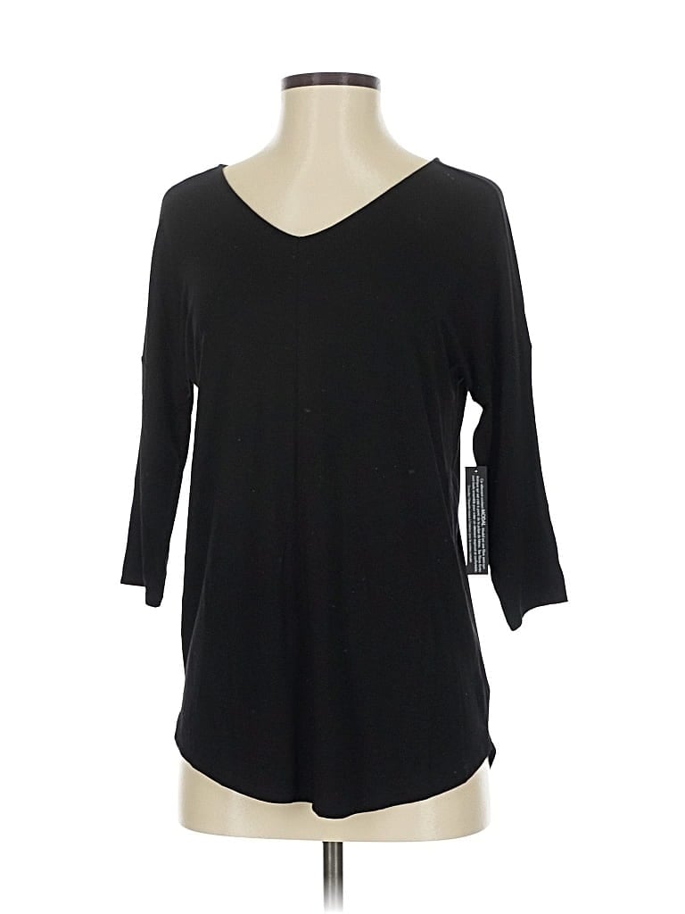 Tahari 3/4 Sleeve T-shirt In Black