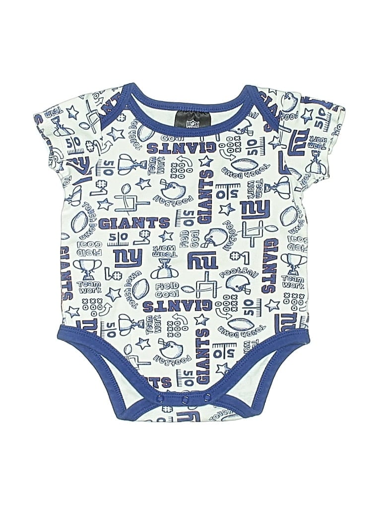 Pre-owned Nfl Babies' Short Sleeve Onesie In Blue