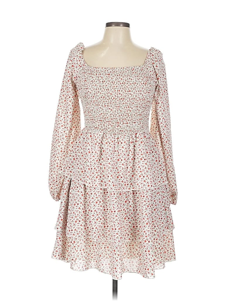 Pre-owned Btfbm Casual Dress In White