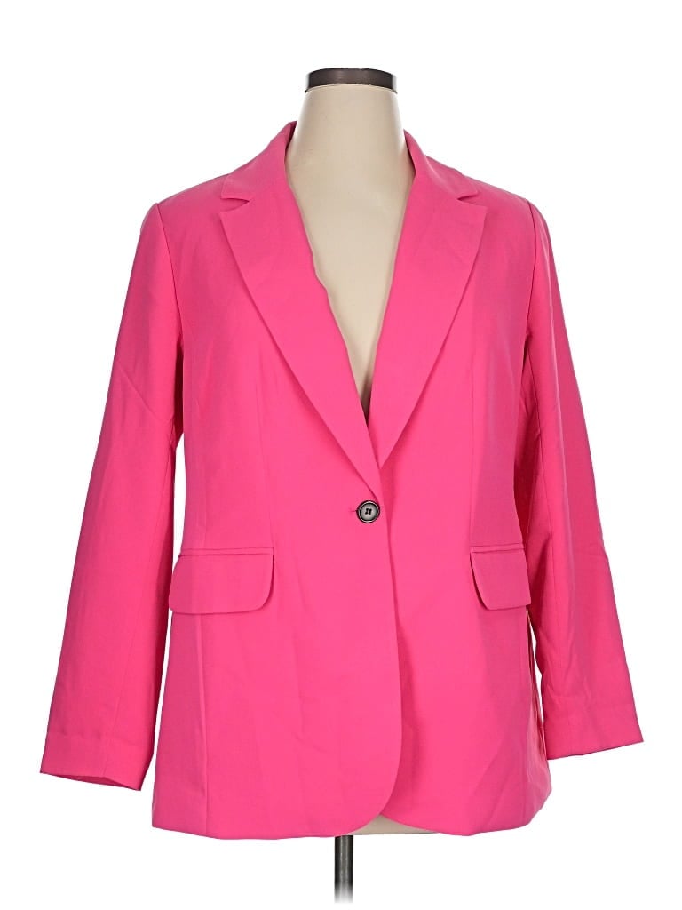 Pre-owned Eloquii Blazer Jacket In Pink