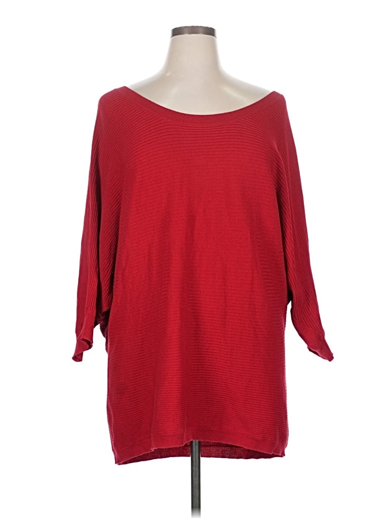 Pre-owned 7th Avenue Design Studio New York & Company Pullover Sweater In Red