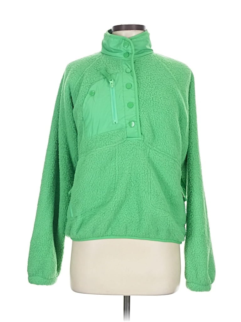 Pre-owned Unbranded Fleece Jacket In Green