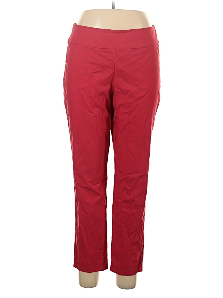 Pre-owned Nic + Zoe Active Pants In Red