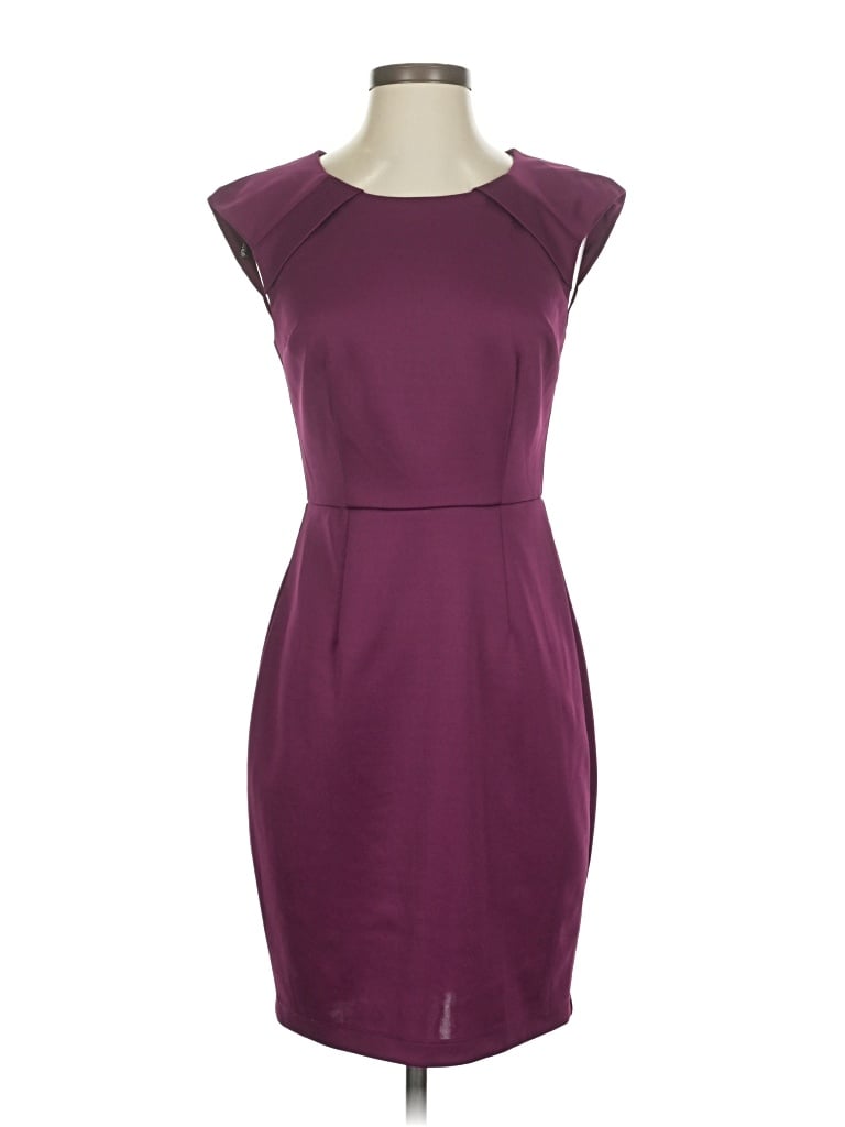 Pre-owned Bisou Bisou Cocktail Dress In Burgundy