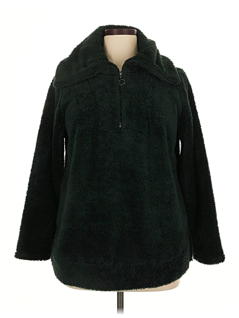 Pre-owned Lane Bryant Pullover Sweater In Green