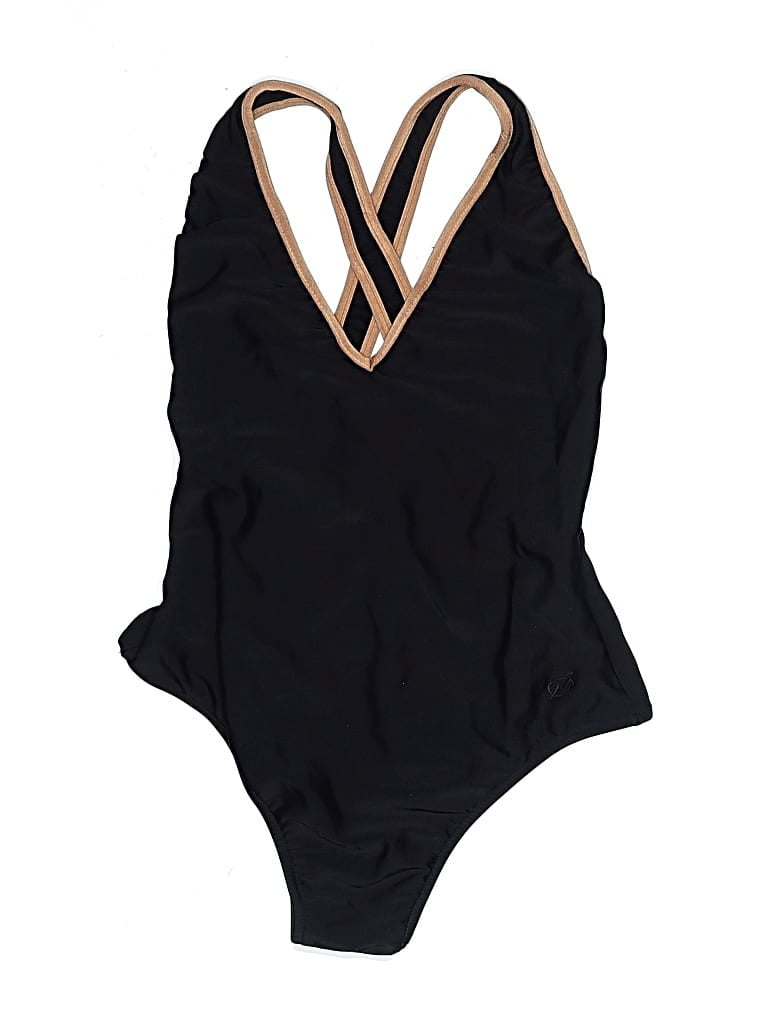 Pre-owned Assorted Brands One Piece Swimsuit In Black