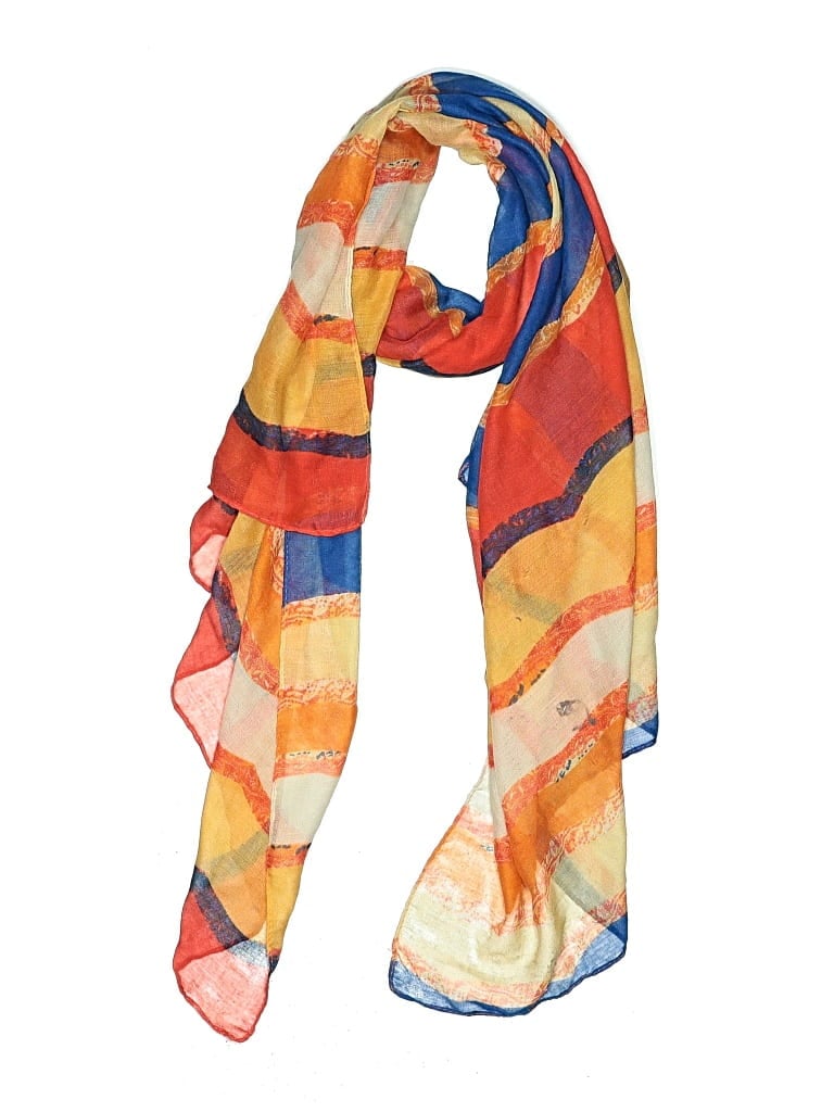 Pre-owned Unbranded Scarf In Orange