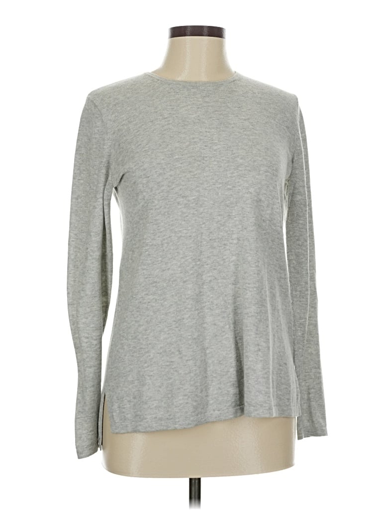 Pre-owned Theory Pullover Sweater In Silver