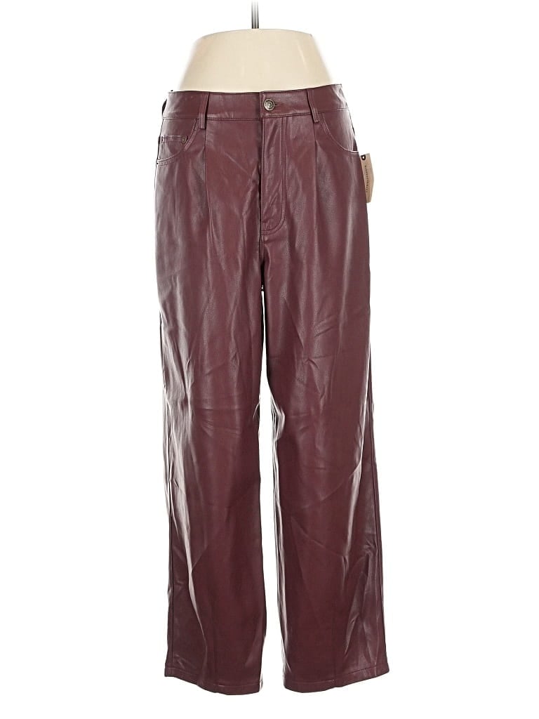 Pre-owned Pilcro Casual Pants In Burgundy