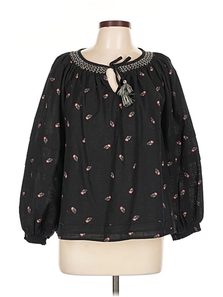 OLD NAVY Pre-owned 3/4 Sleeve Blouse In Black