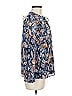 Eclair 100% Polyester Blue Long Sleeve Blouse Size M - photo 4