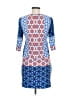 Donna Morgan Print Blue Casual Dress Size 6 (petite) - photo 2
