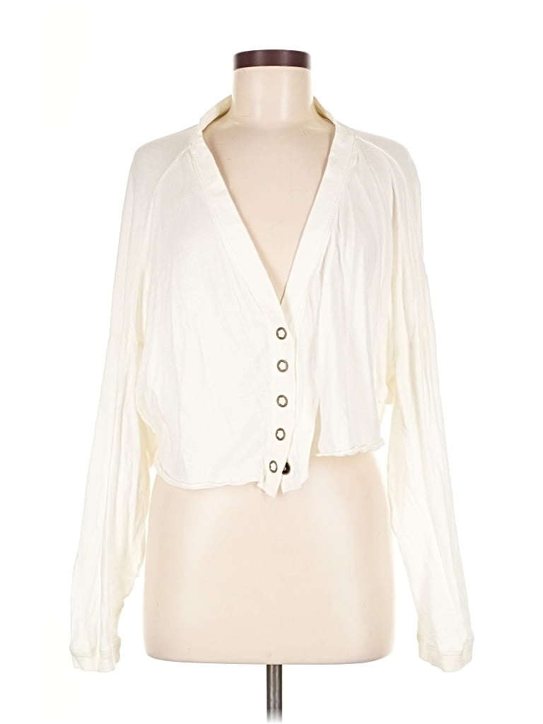 OUT FROM UNDER Pre-owned Long Sleeve Blouse In White