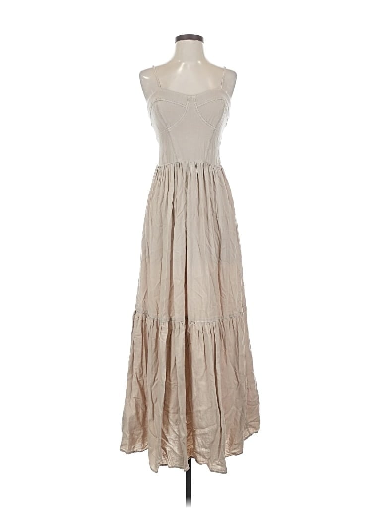 Pre-owned Yfb Casual Dress In Brown