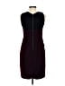 DKNY 100% Polyester Color Block Burgundy Cocktail Dress Size 2 - photo 2