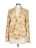 Hanii Y 100% Polyester Print Gold Blazer Size EU (IT) 46 / US 10 - photo 1