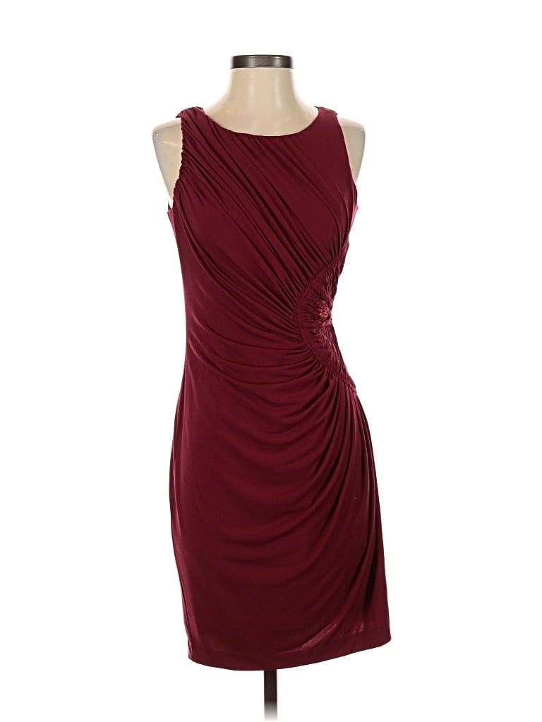BOSTON PROPER Pre-owned Cocktail Dress In Burgundy