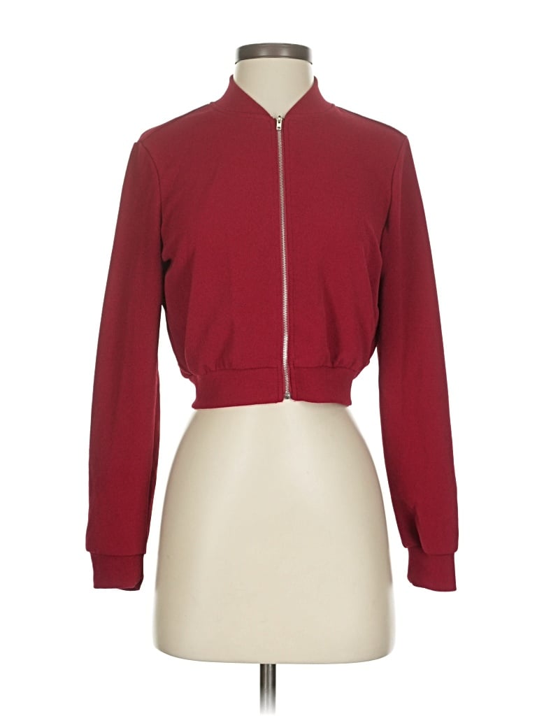 Pre-owned Unbranded Cardigan Sweater In Burgundy