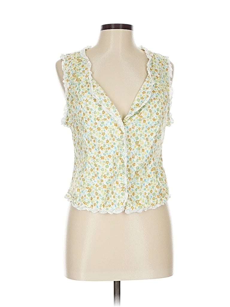 Pre-owned Free People Sleeveless Blouse In Yellow