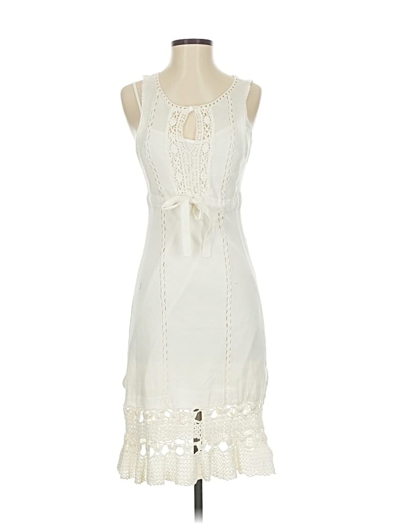 Pre-owned Nanette Lepore Cocktail Dress In White