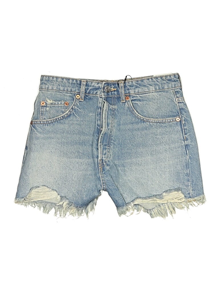Zara Denim Shorts In Blue
