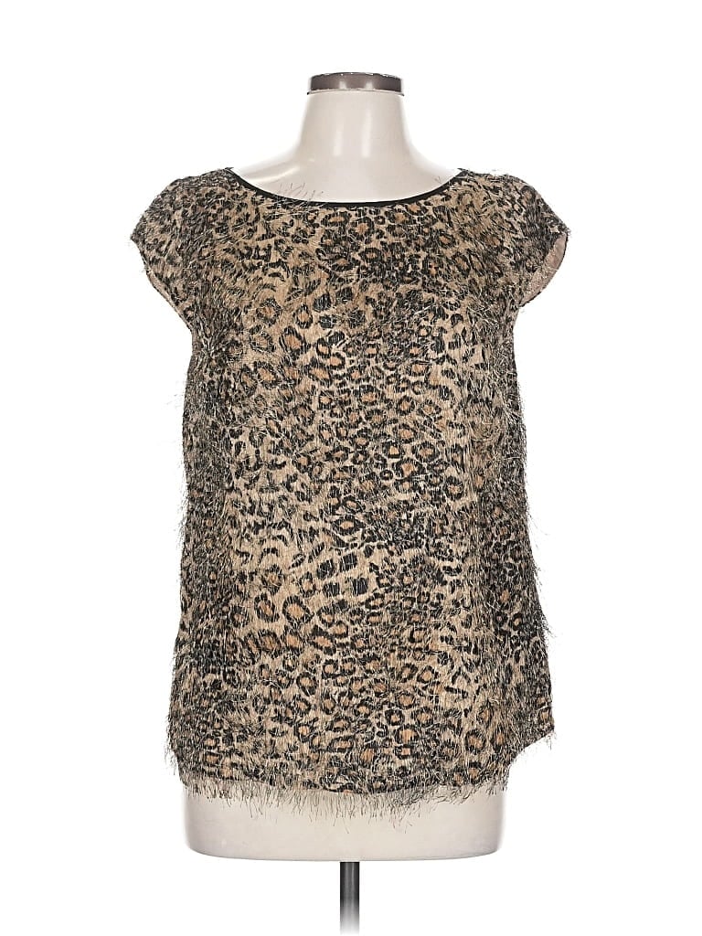 Pre-owned Ann Taylor Sleeveless Blouse In Brown