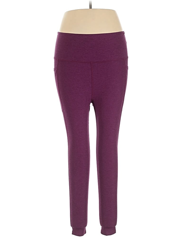 Pre-owned Beyond Yoga Active Pants In Purple
