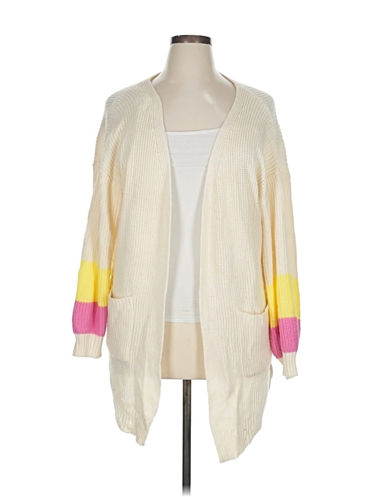 Pre-owned Bloomchic Cardigan Sweater In Yellow