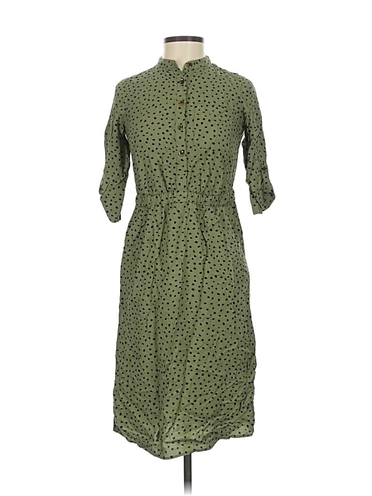 Pre-owned Ann Taylor Casual Dress In Green