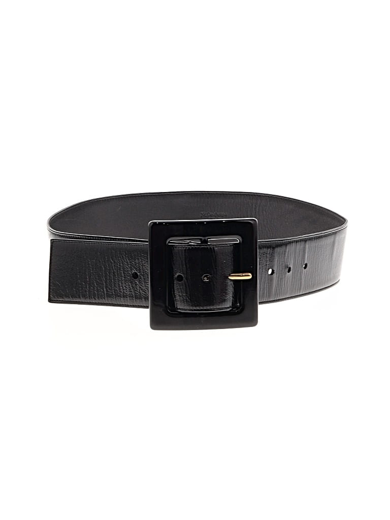 YVES SAINT LAURENT RIVE GAUCHE Pre-owned Leather Belt In Black
