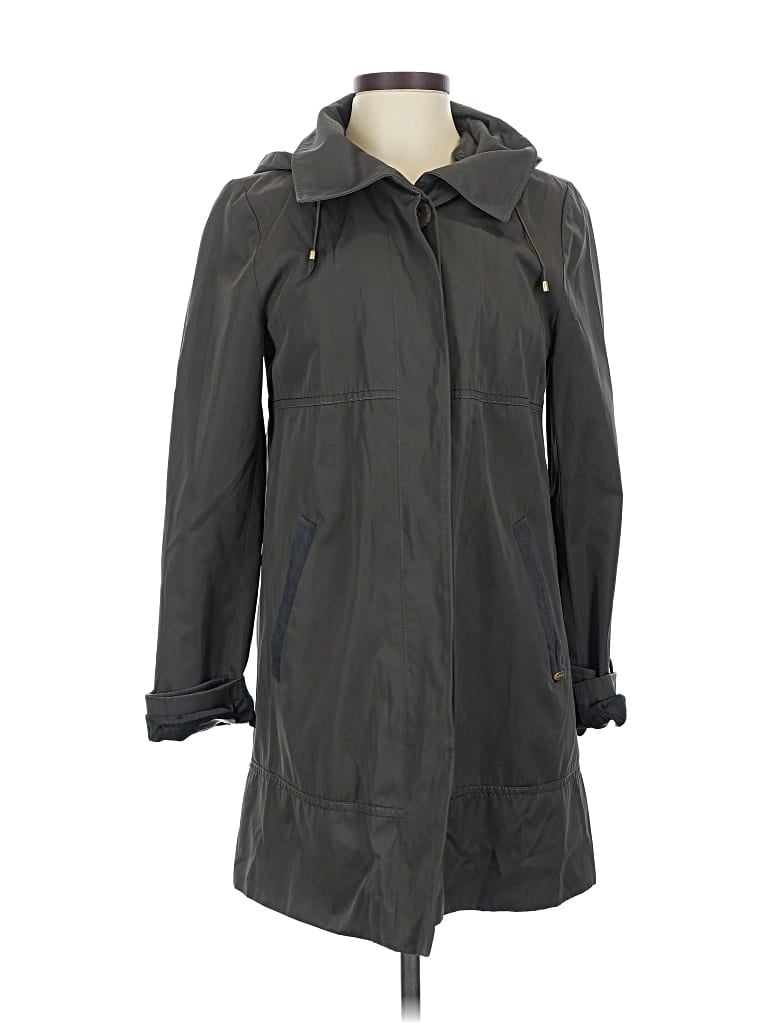 Pre-owned Ellen Tracy Raincoat In Gray