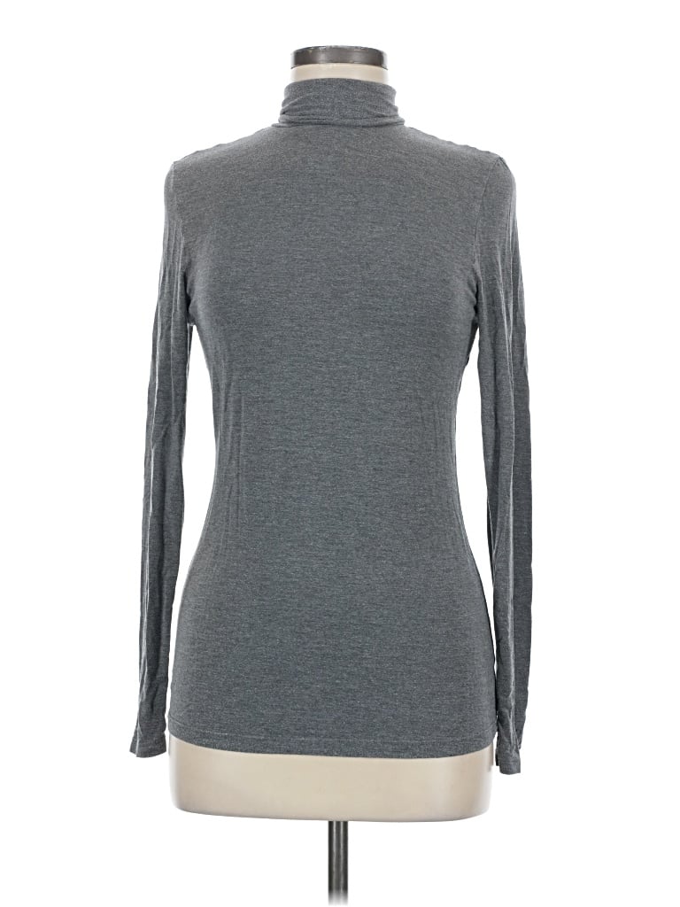 Pre-owned Cuddl Duds Long Sleeve Turtleneck In Gray