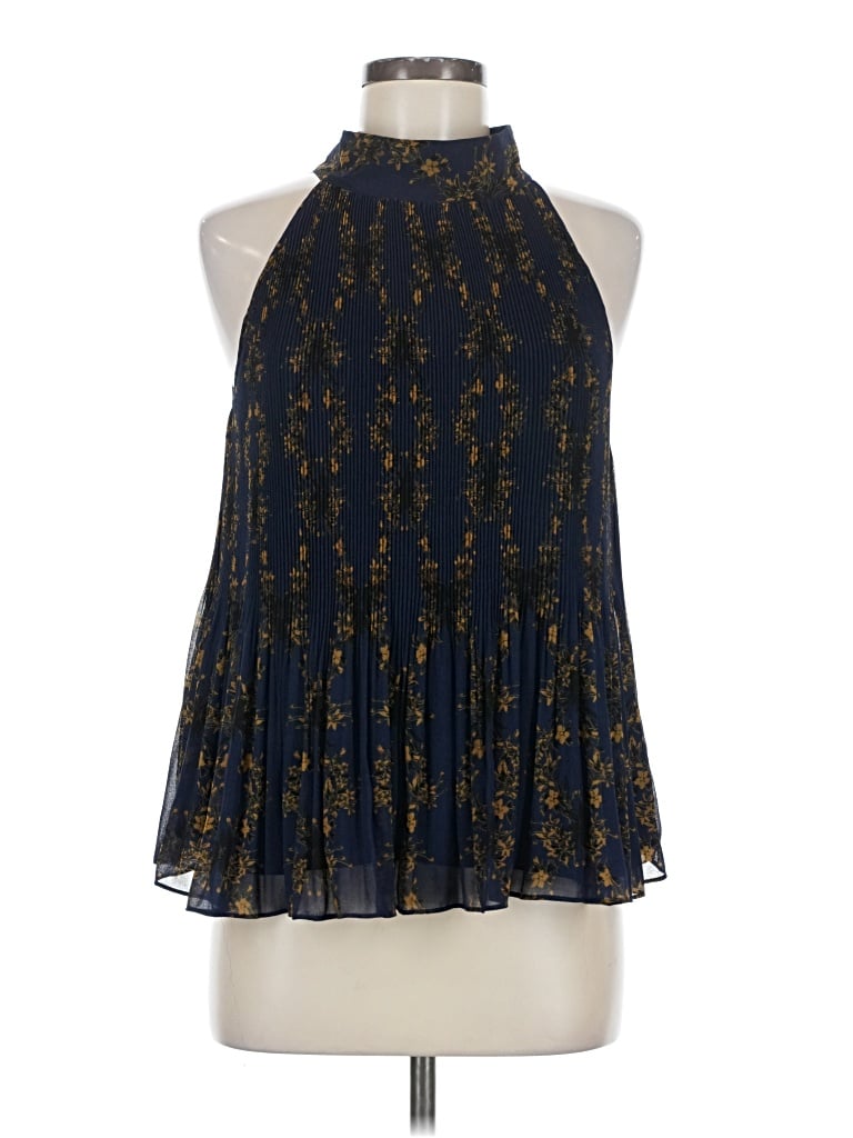 Pre-owned 1.state Sleeveless Blouse In Blue