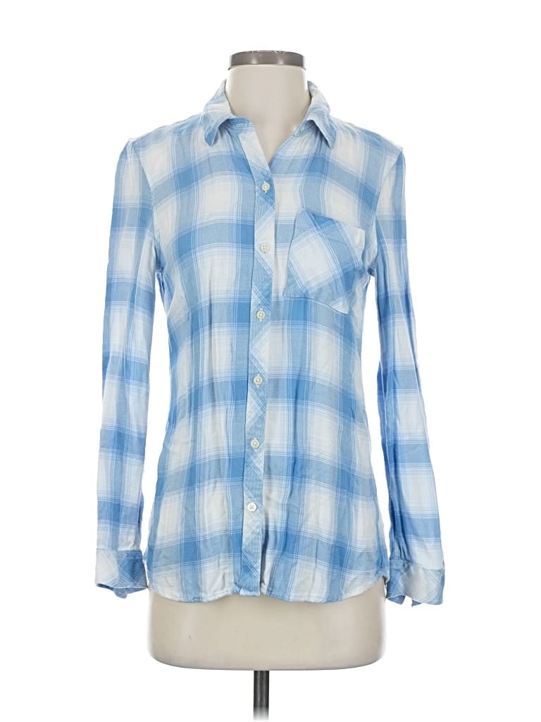 Pre-owned Gap Long Sleeve Button Down Shirt In Blue