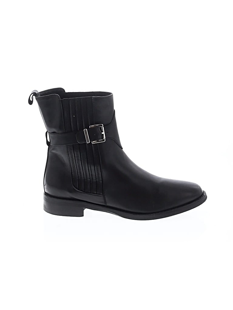 Pre-owned Assorted Brands Boots In Black