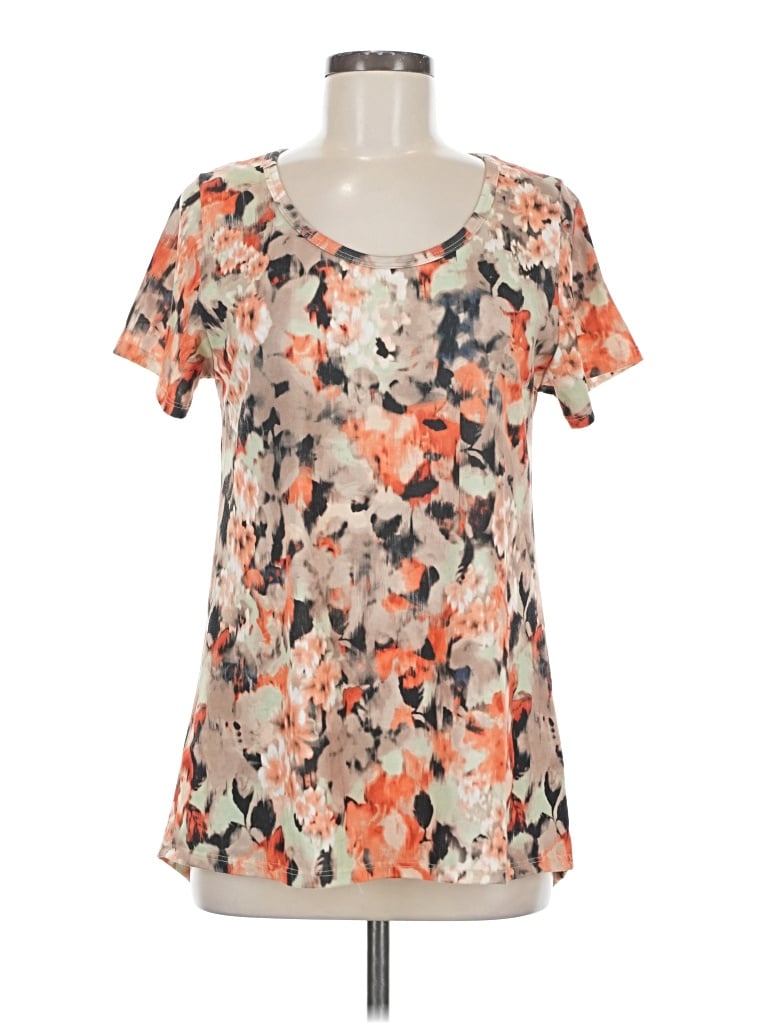 LULAROE Pre-owned Short Sleeve Blouse In Orange