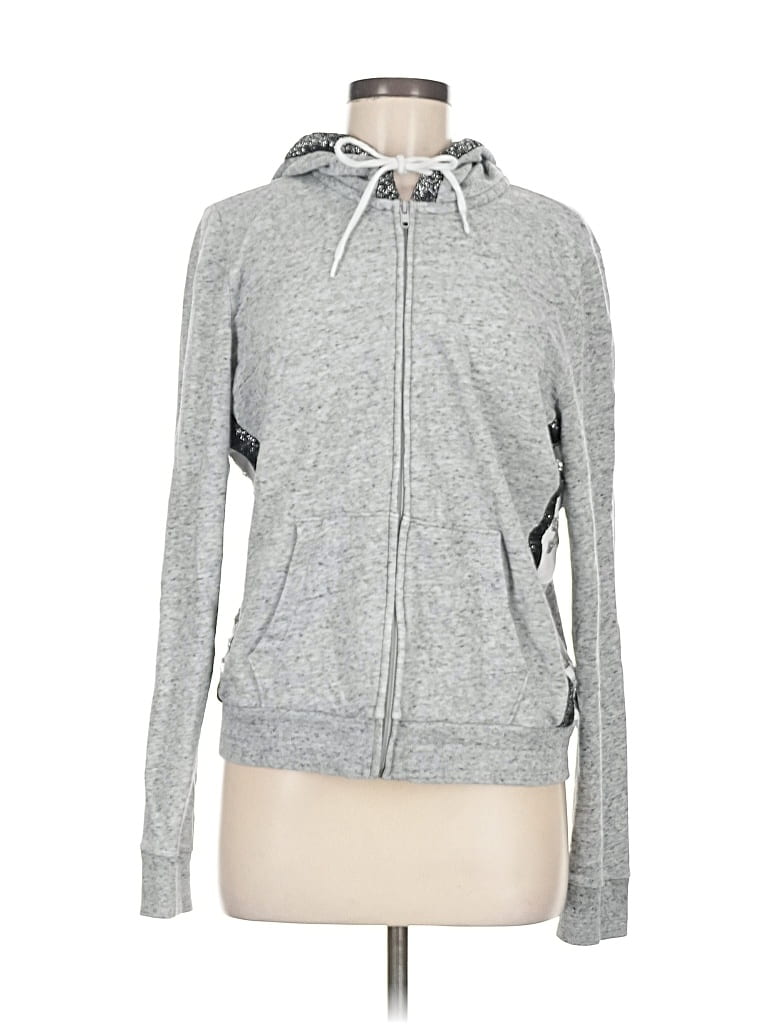VICTORIA'S SECRET PINK Pre-owned Zip Up Hoodie In Gray