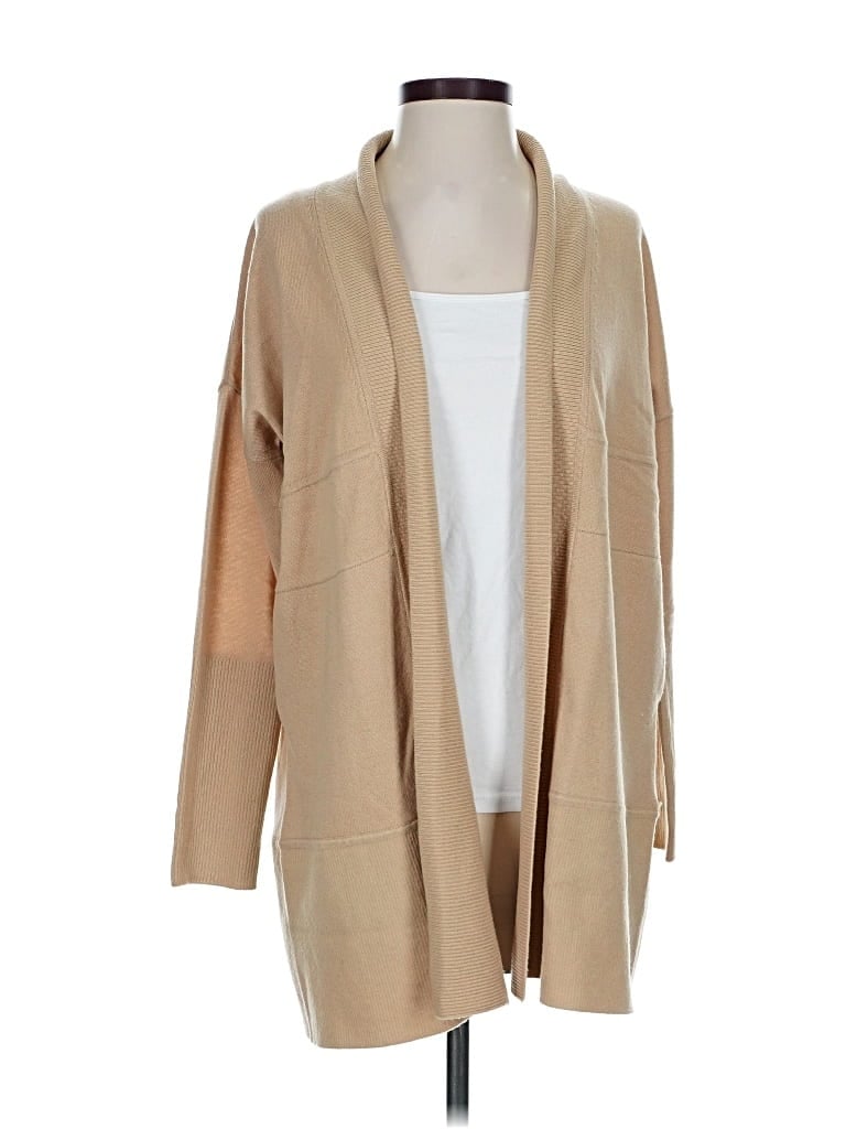 Amour Vert Wool Cardigan Sweater In Nude