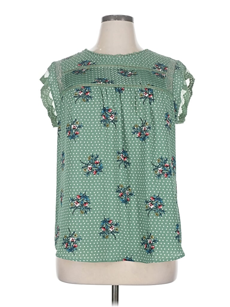 Pre-owned Daniel Rainn Sleeveless Blouse In Green
