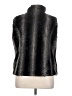 Giacca 100% Polyester Black Faux Fur Vest Size XL - photo 2