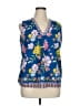 Carolina Belle 100% Polyester Blue Sleeveless Blouse Size XL (estimated) - photo 1