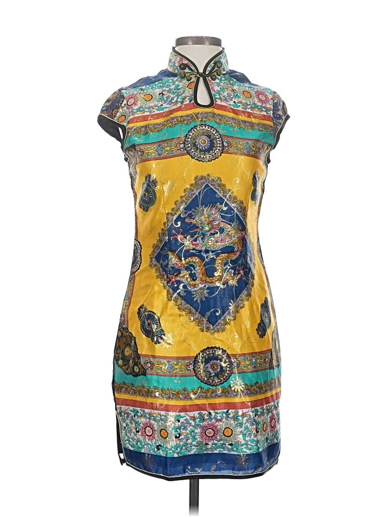 Pre-owned Assorted Brands Casual Dress In Yellow