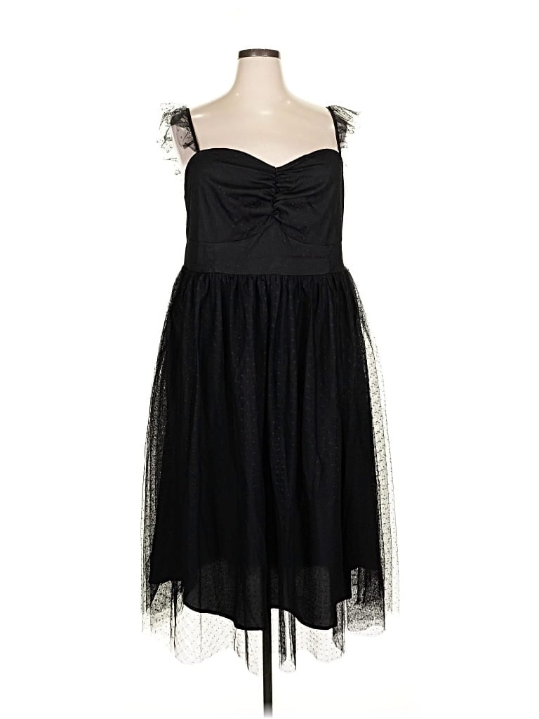 Pre-owned Shein Curve Cocktail Dress In Black