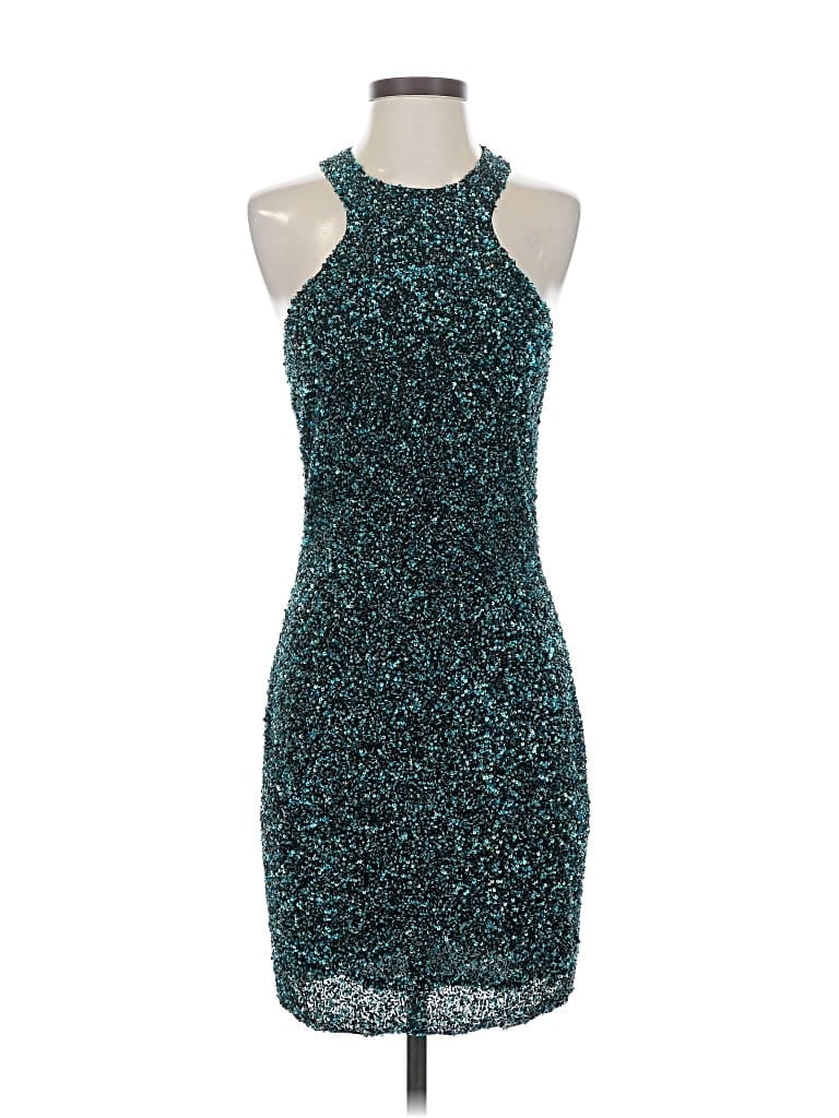 Pre-owned Parker Cocktail Dress In Blue