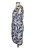 Express 100% Polyester Print Blue Cocktail Dress Size XS - photo 5