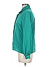 Assorted Brands Houndstooth Teal Green Long Sleeve Blouse Size 8 - photo 5